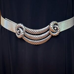 Mimi Di N Silver Belt 34”Long